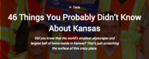 46 things you provbably didn't know about kansas